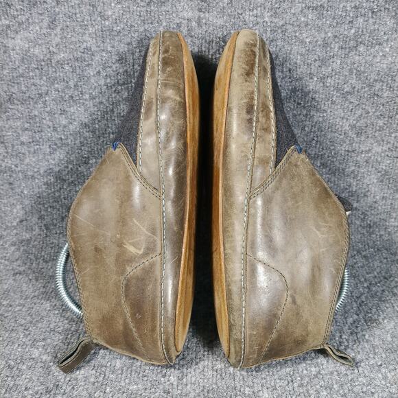 Olukai Moloa Slipper Mid Men Size 8 Brown Shearling Lined Leather‎ Wool Slip On main image 5